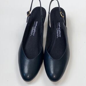 Naturalizer Black Slingback Flats